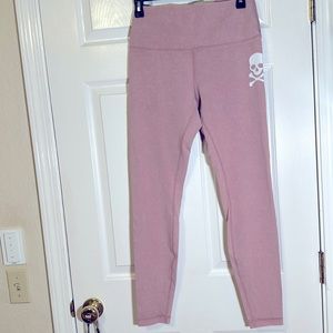 Lululemon + soul cycle wunder unders sz 8 in washed pink color NWOT